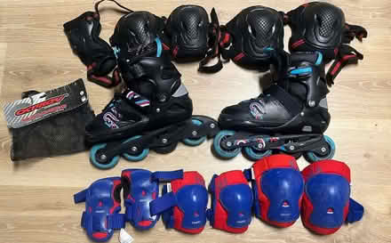 Photo of free Kids' Roller skates and protective gear (Chipping Barnet EN5) #1