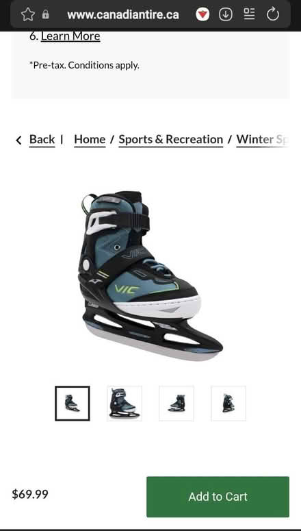 Photo of free Boys Adjustable Hockey Skates (Etobicoke/Mississauga border) #3