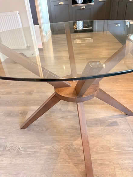 Photo of free Glass dining table (M25 - Prestwich) #1