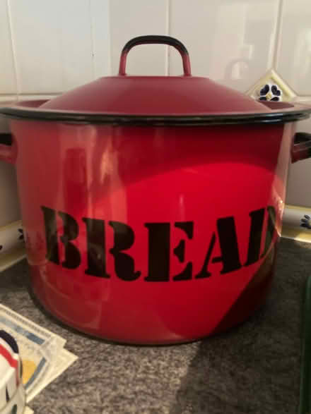 Photo of free Red metal bread bin (Dean Row SK9) #1