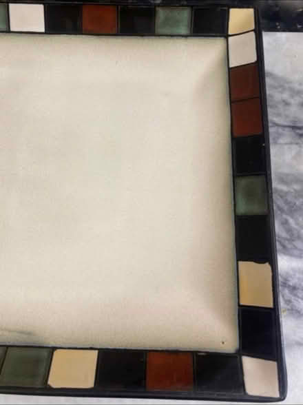 Photo of free Decorative Square Plate (Cheshunt En8) #2