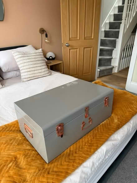 Photo of free Large Wooden / Metal Storage Boxes (Blackhorse Road) #3