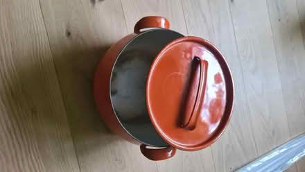 Photo of free Enamelled casserole dish (Weston Park) #1