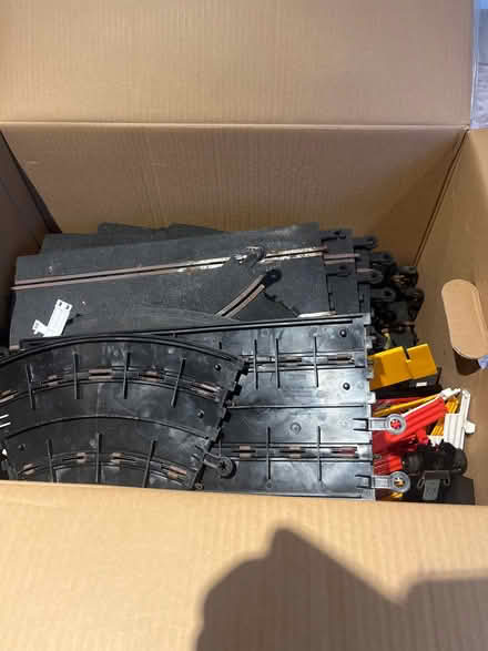 Photo of free Box of scalectrix tracks and bits (Sunninghill SL5) #1