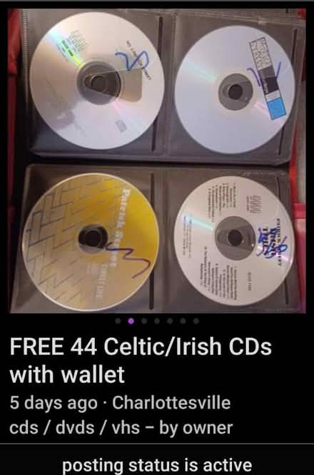 Photo of free Celtic/Irish CDs (Hollymead) #1