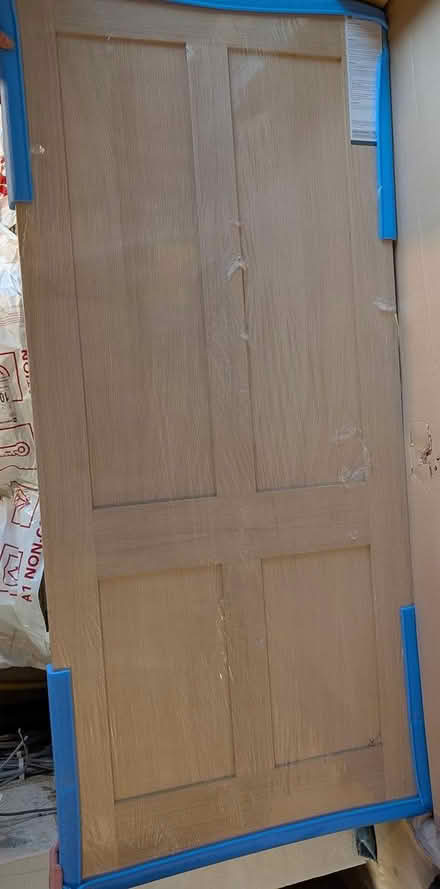 Photo of free New but damaged internal oak door (Seven Sisters N15) #2