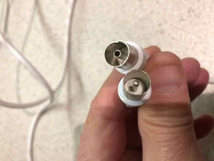 Photo of free Coax cable - TV to socket connection (4 metres) (Wood Farm OX3) #1