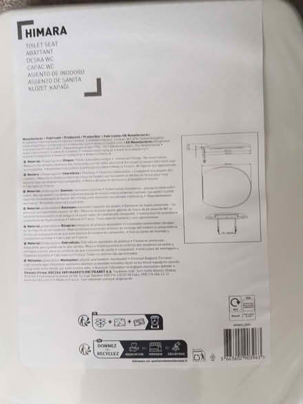Photo of free New & unopened lightweight plastic toilet seat (Kendal LA9) #2