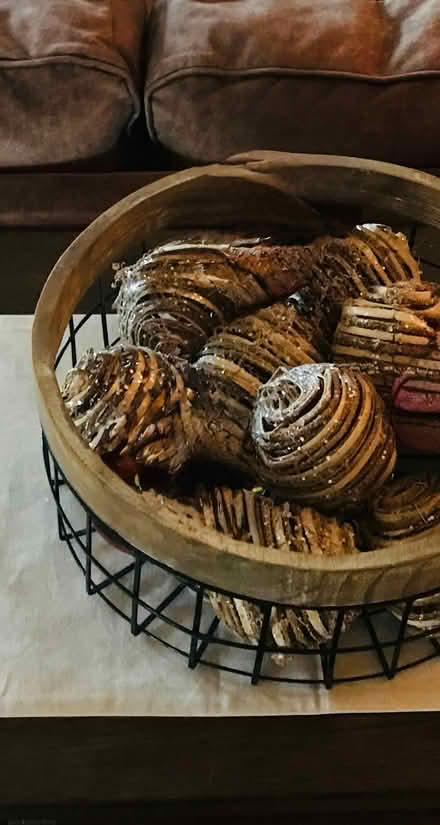 Photo of free 9 Rattan Decorative Balls/Orbs (Elmhurst by York High School) #1