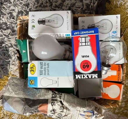 Photo of free Box full of bulbs various bayonet and other types (Kelvedon CO5) #1