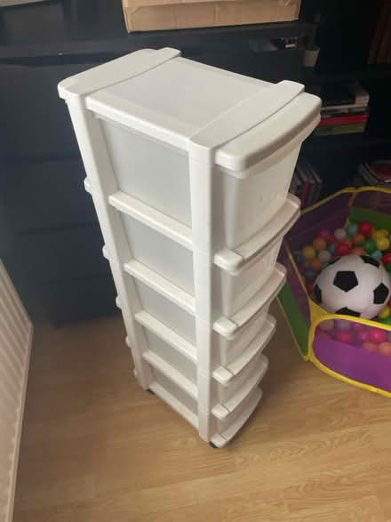 Photo of free Plastic shelf storage (BS34) #3