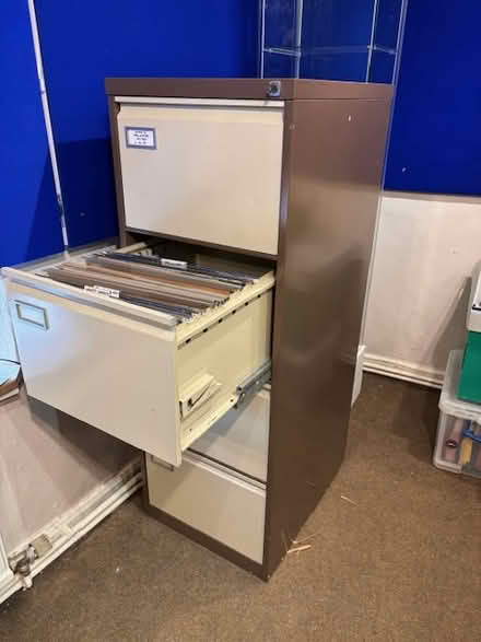 Photo of free Steel 4-drawer filing cabinet (Cholsey/Wallingford OX10) #2