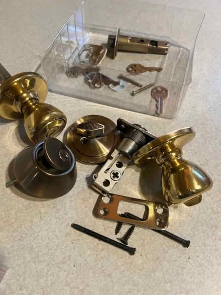 Photo of free Dead bolt and door handle (Greenwood) #1