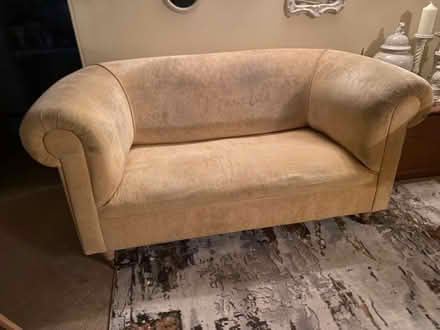 Photo of free Gold two seater sofa (Upper harlestone NN7) #3