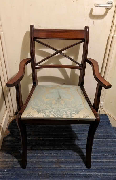Photo of free Wooden Chair Needs TLC (PL4) #1