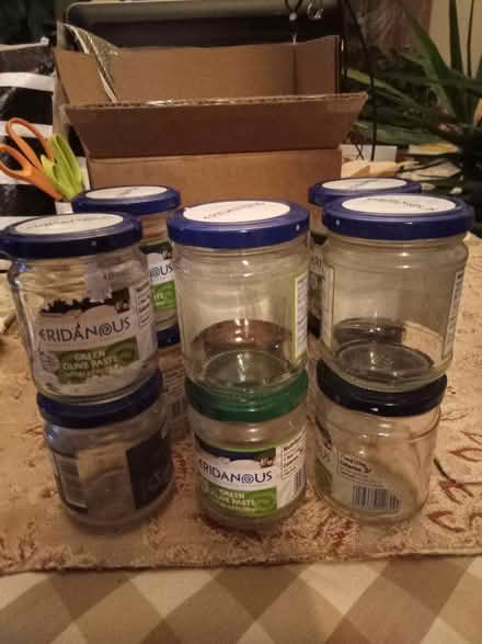Photo of free 12 small glass bottles with lids (Mt Rainier MD) #1