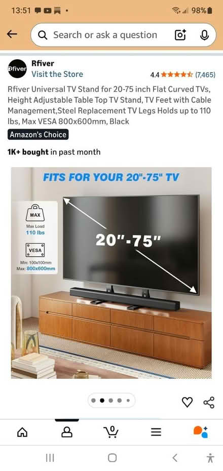 Photo of free Table top tv stand (tamarac) #1