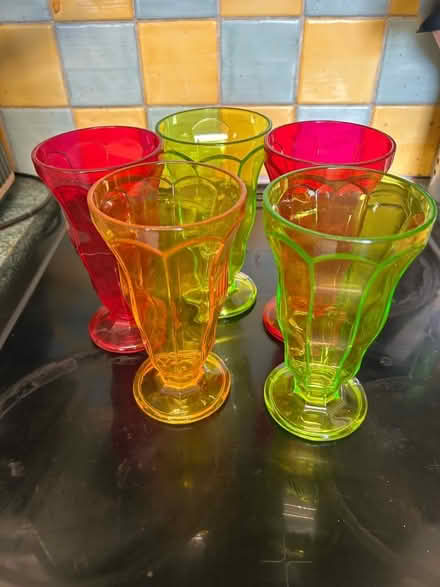 Photo of free 5 plastic sundae/milkshake glasses (Wigan WN1) #1