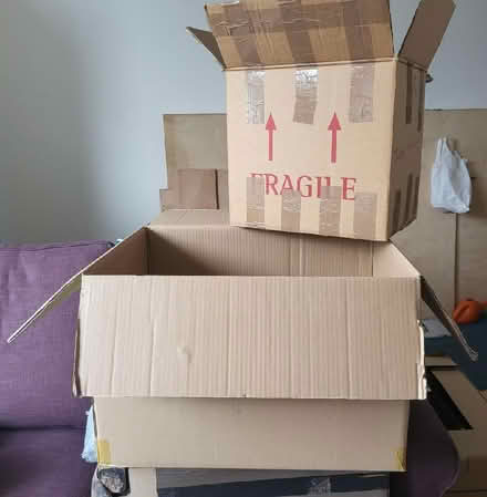 Photo of free 2 very sturdy cardboard boxes (Temple Street OX4) #1