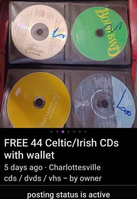 Photo of free Celtic/Irish CDs (Hollymead) #3