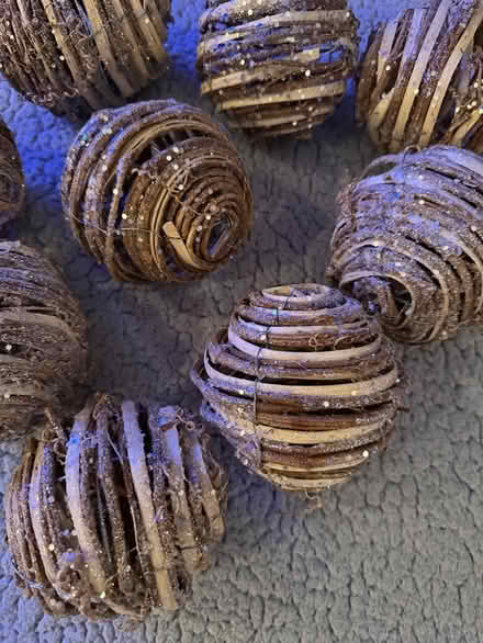 Photo of free 9 Rattan Decorative Balls/Orbs (Elmhurst by York High School) #2