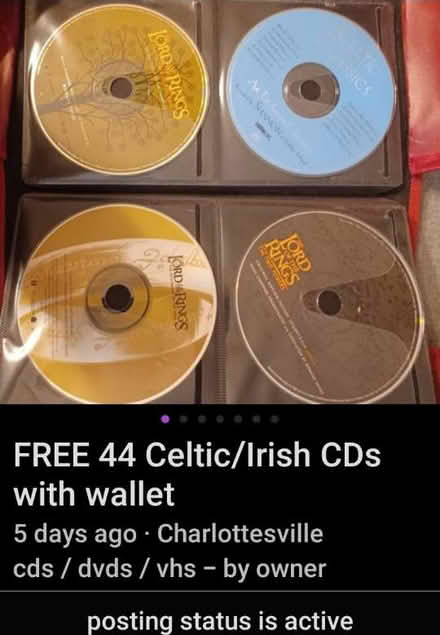 Photo of free Celtic/Irish CDs (Hollymead) #2