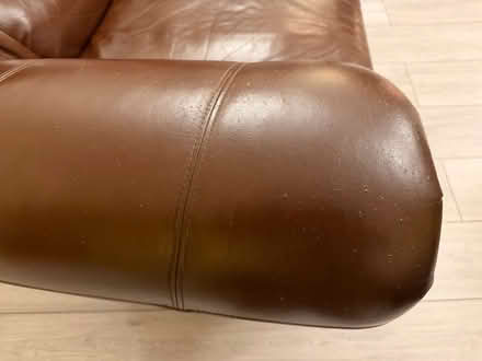 Photo of free One two seater leather sofa also a three seater leather sofa (Haygate TF1) #2