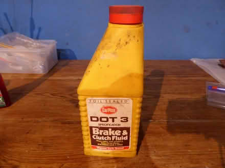Photo of free 0.5L of a 1L bottle of Dot 3 Brake and Clutch Flid. (Whydown TN39) #1