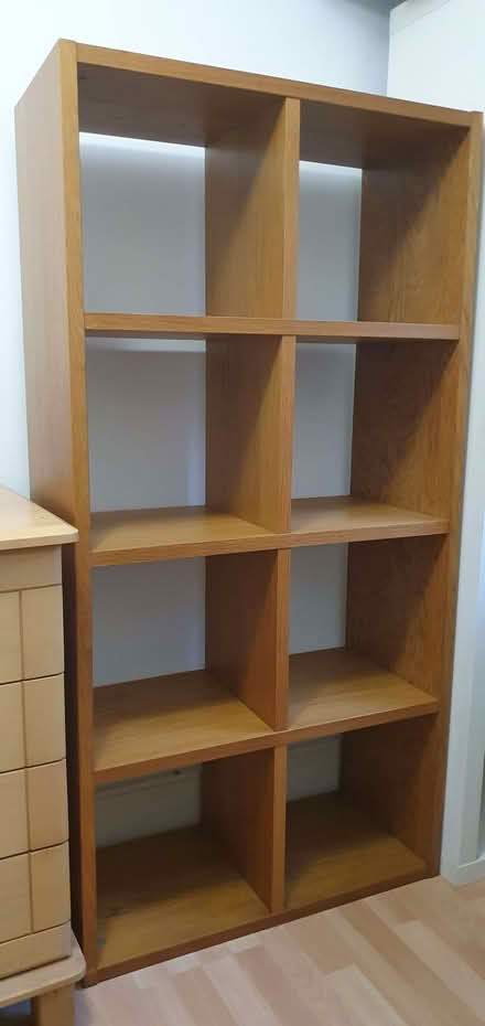 Photo of free Oak-look shelving unit (Askew Road W12) #2