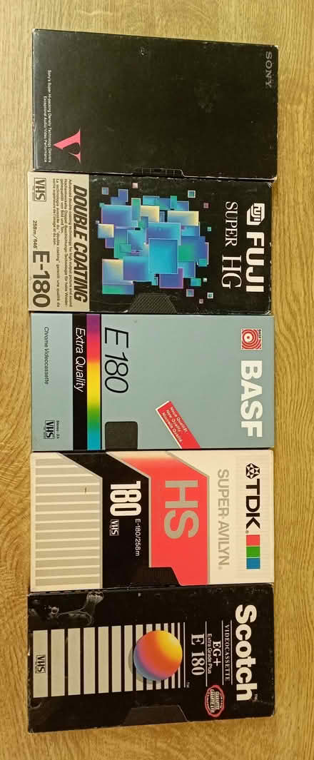 Photo of free Five VHS tapes (Kilby Bridge LE18) #1