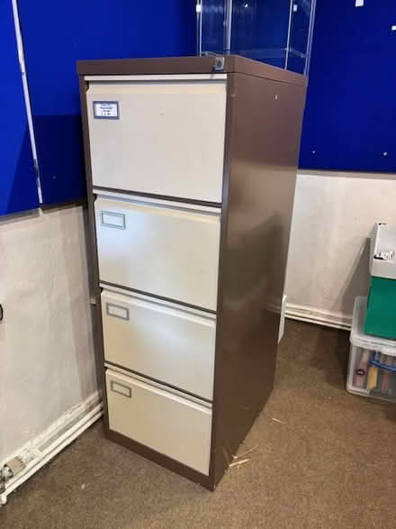 Photo of free Steel 4-drawer filing cabinet (Cholsey/Wallingford OX10) #1