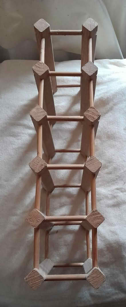 Photo of free 6 bottle wooden wine rack (Hereford HR1 4) #2