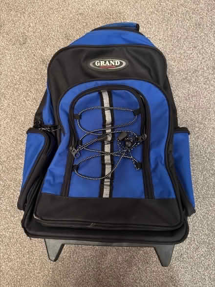 Photo of free Small Blue/Black Rucksack 2 Wheels (Elm Park RM12) #1