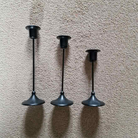 Photo of free Trio of black candlesticks (Great Ashby SG1) #1