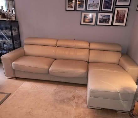 Photo of free L-shape (left) Leather Sofabed (SW9) #1