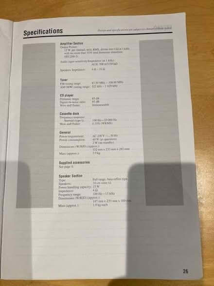 Photo of free JVC CD/Cassette/Radio System (Steyning BN44) #3