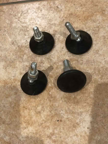 Photo of free 4 adjustable angle furniture feet (40 mm dia.) (Wood Farm OX3) #1