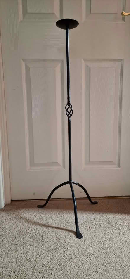 Photo of free Large, black candlesticks for pillar candles (Great Ashby SG1) #1