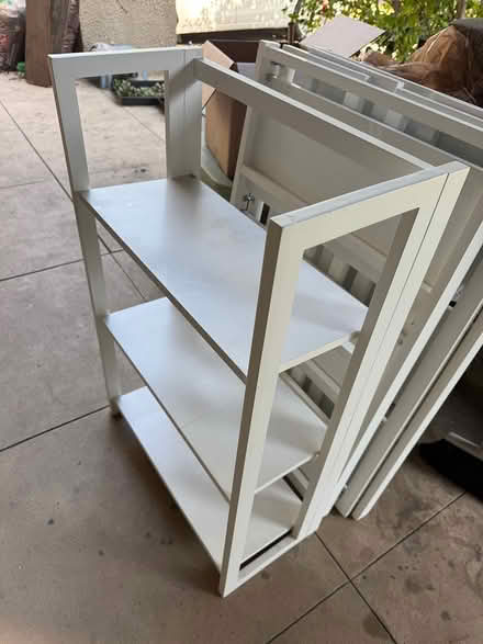 Photo of free Three white low bookcases (South Pasadena) #1