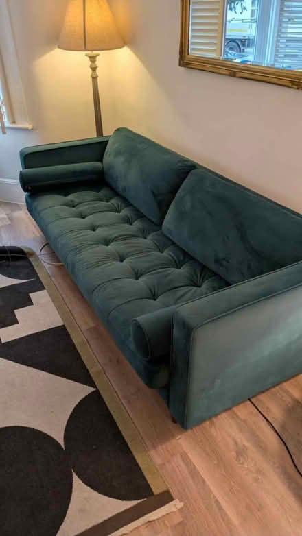 Photo of free Rubeza scott agean 3 seater sofa. L221cm, w100cm, d90cm. (Highams Park E4) #1