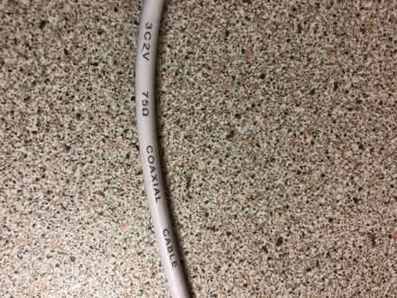 Photo of free Coax cable - TV to socket connection (4 metres) (Wood Farm OX3) #2