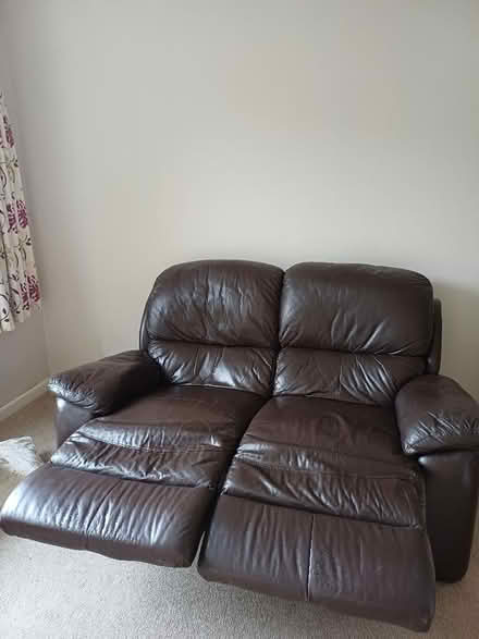 Photo of free Brown recliner sofa in good condition (Marldon TQ3) #1