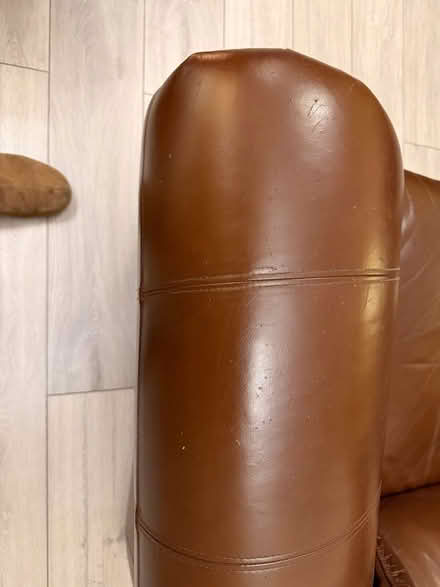 Photo of free One two seater leather sofa also a three seater leather sofa (Haygate TF1) #1