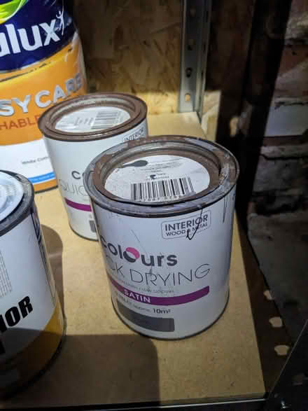 Photo of free Pots of paint, ad blue, screen wash (Stannington S6) #1