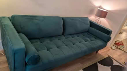 Photo of free Rubeza scott agean 3 seater sofa. L221cm, w100cm, d90cm. (Highams Park E4) #2