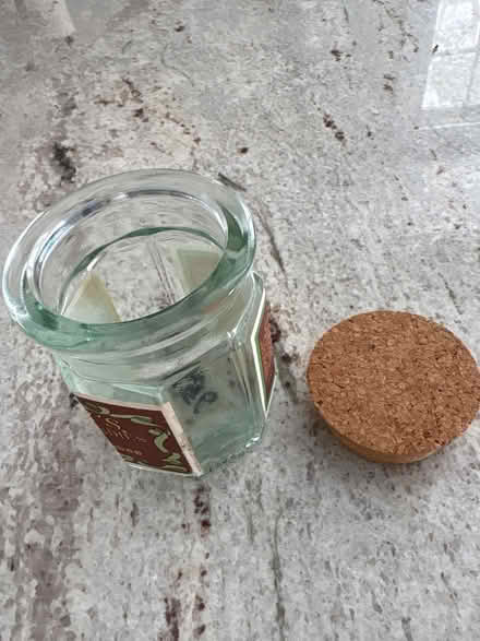 Photo of free Small glass jar w/cork lid (Ossining) #2