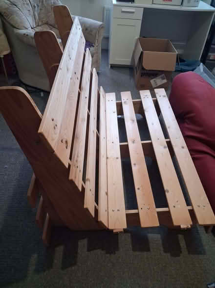Photo of free Red Futon type sofa bed. Spares or repair (Old Colwyn LL29) #3
