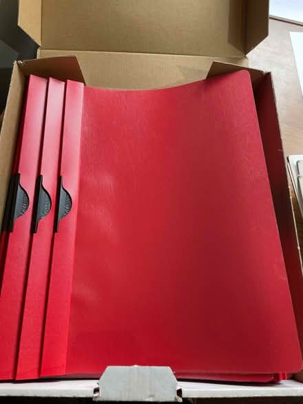 Photo of free Clip files red and white (BR6) #2