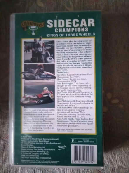 Photo of free VHS video tapes Sidecar Racing (CT13) #3