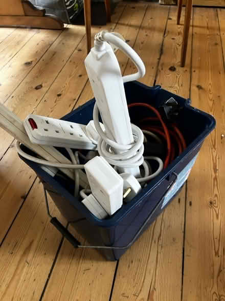 Photo of free Bucket of multi plug adaptors (Seven Sisters N15) #1